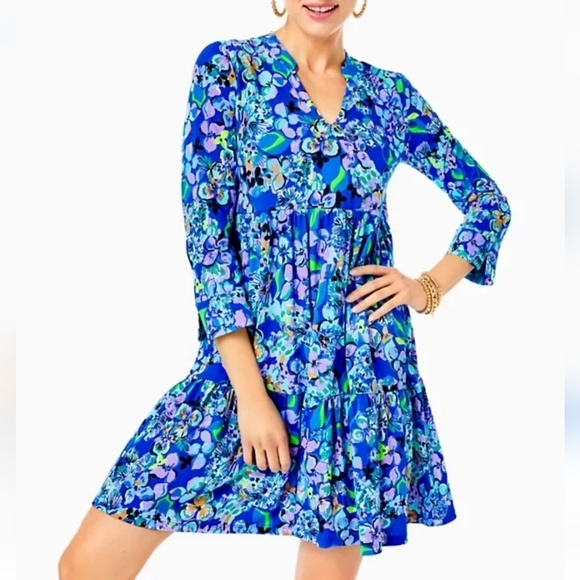 Lilly Pulitzer Alaina dress in blue size medium - Picture 1 of 10